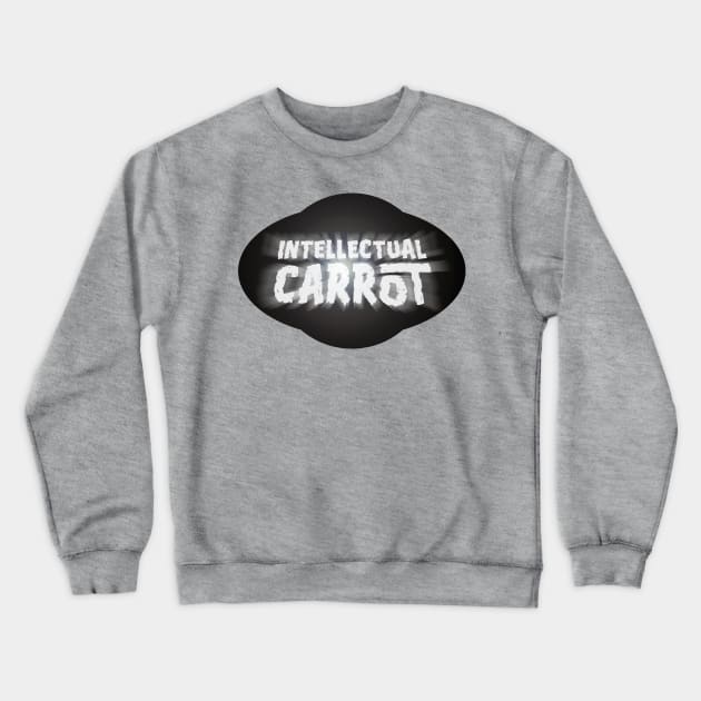 Intellectual Carrot From Another World (B&W) Crewneck Sweatshirt by ATBPublishing